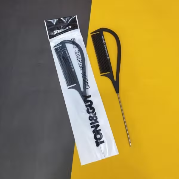 شانه دم باریک تونی 8221 مدل هلالی جنس کربن /