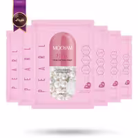 6 عدد ماسک صورت ورقه‌ ای مویام MOOYAM مدل مروارید Pearl پک 1 عددی (اورجینال)