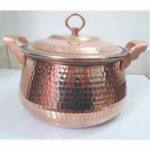 قابلمه مسی طرح دیگ سایز 3 ( شش نفره ) نانو
