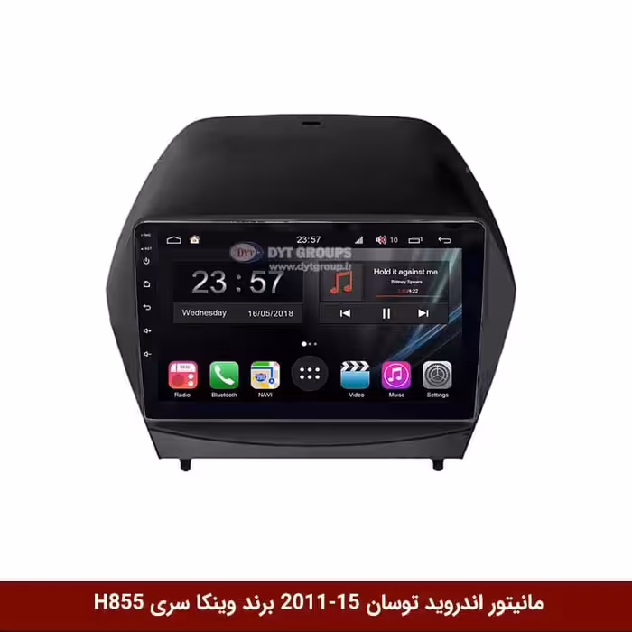 مانیتور اندروید هیوندای توسان IX35 مدل 15-2011 برند وینکا سری H855