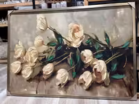 تابلو تکسچر برجسته طرح گل