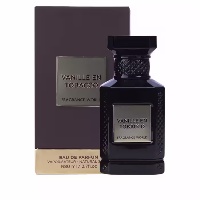 ادکلن فراگرنس ورد مدل وانیلین توباکو (رایحه تام فورد توباکو وانیل) حجم 80 میلی لیتر