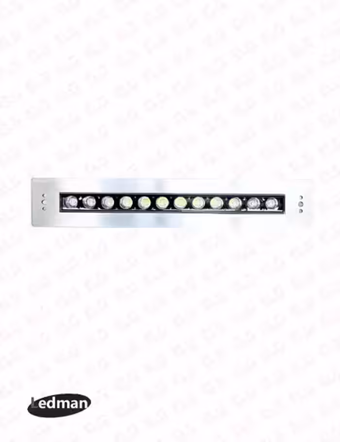 چراغ استخری توکار مستطیلی فول کالر استیل 36 وات لدمان