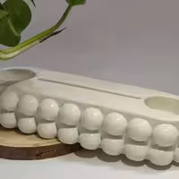 قالب استند جا شمعی و آیینه مدل مرواریدی