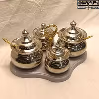 جا ادویه مسی آبکاری کروم 4 بانکه مدل 4پر