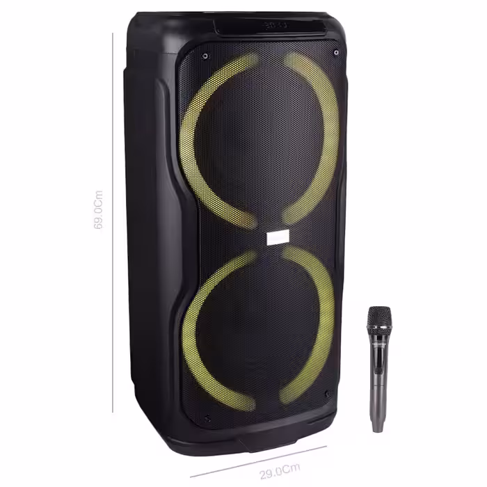 اسپیکر چمدانی بلوتوثی هایکو استار مدل Party Box HPS-8016 به همراه میکروفون