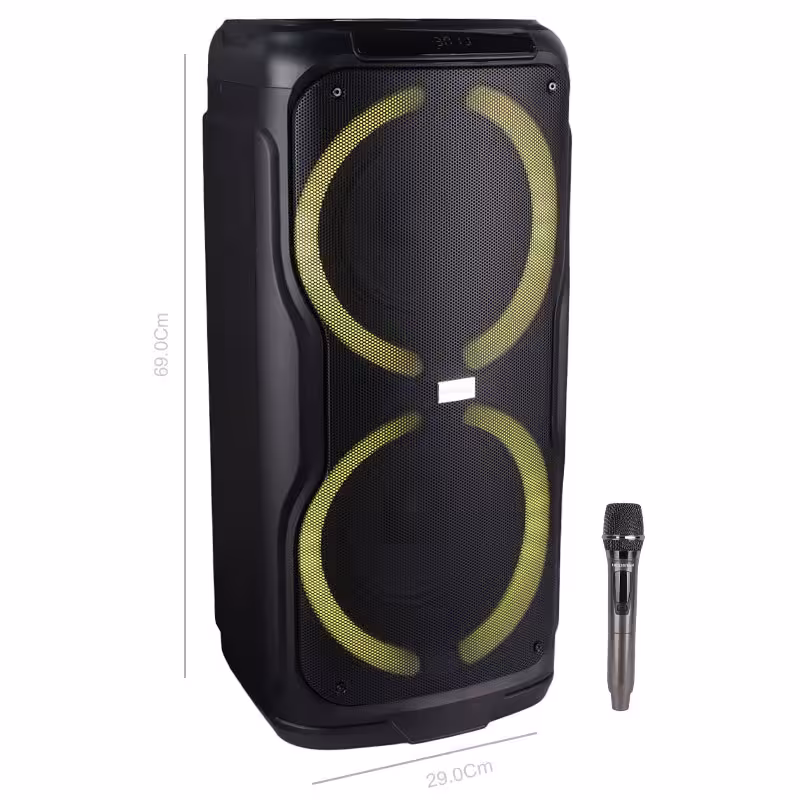 اسپیکر چمدانی بلوتوثی هایکو استار مدل Party Box HPS-8016 به همراه میکروفون