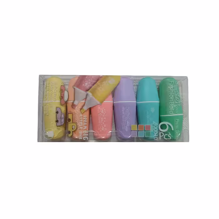 ماژیک علامت زن پاستیلی بسته 6 عددی