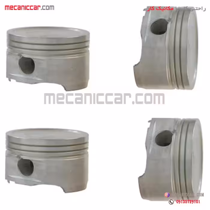 پیستون با گژن پین استاندارد تیپ 5 پژو 206 , پارس tu5 عظام