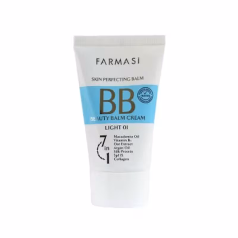 کرم پودر فارماسی FARMASI مدل BB بی بی light 01 حجم 50 میلی لیتر