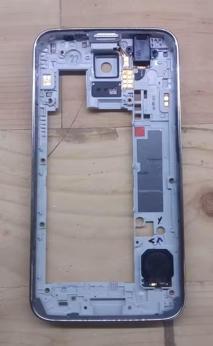 شاسی قاب/ فریم سامسونگ SAMSUNG S5 کامل با همه قطعات صددرصد فابریک و روکاری