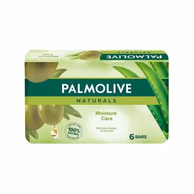صابون پالمولیو PALMOLIVE مدل عصاره زیتون و آلوورا بسته 6 عددی