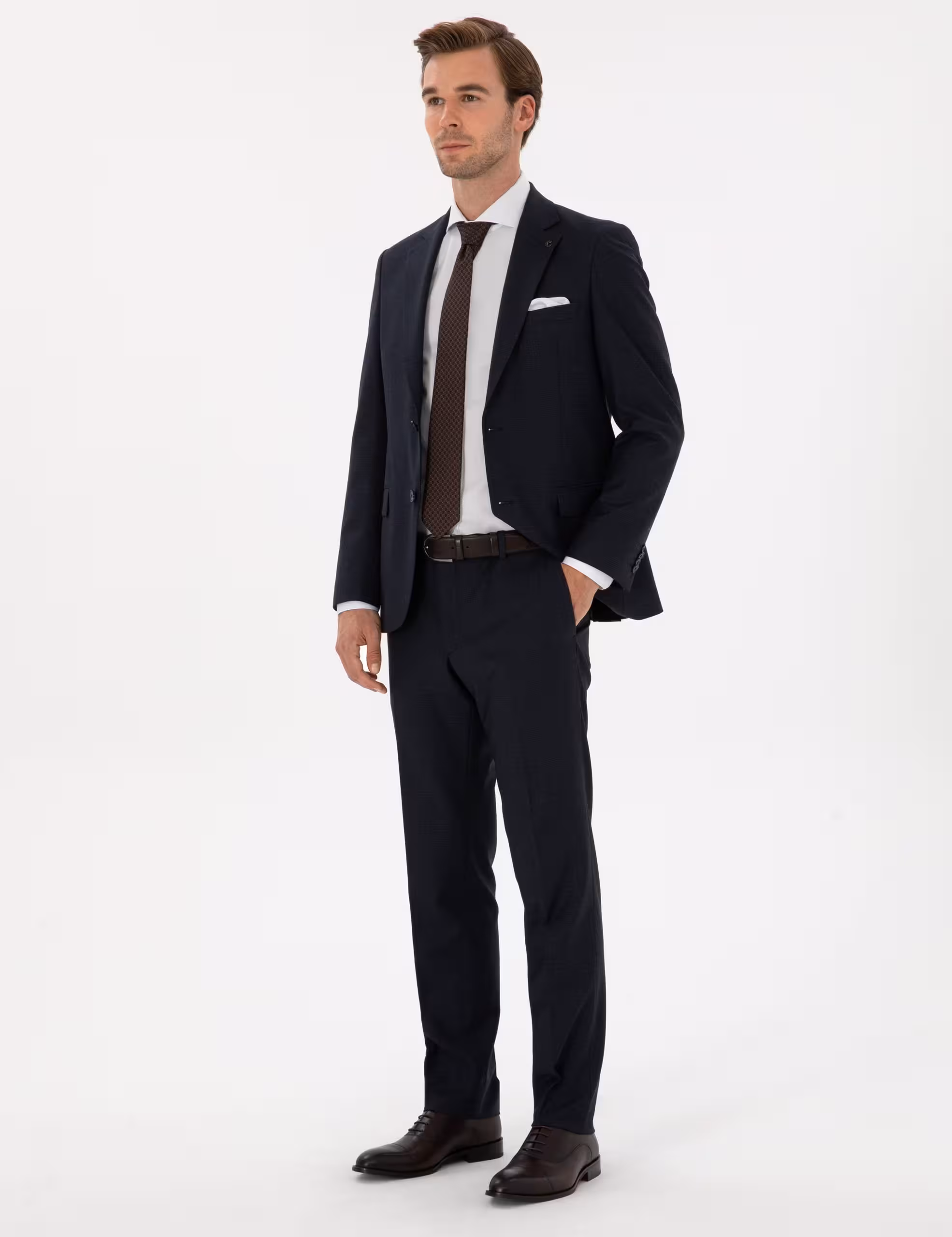 کت و شلوار مردانه سرمه ای کاشارل