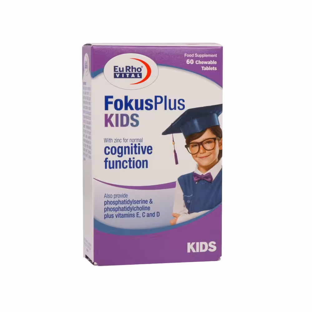 قرص جویدنی فوکوس پلاس کیدز یوروویتال | 60 عدد