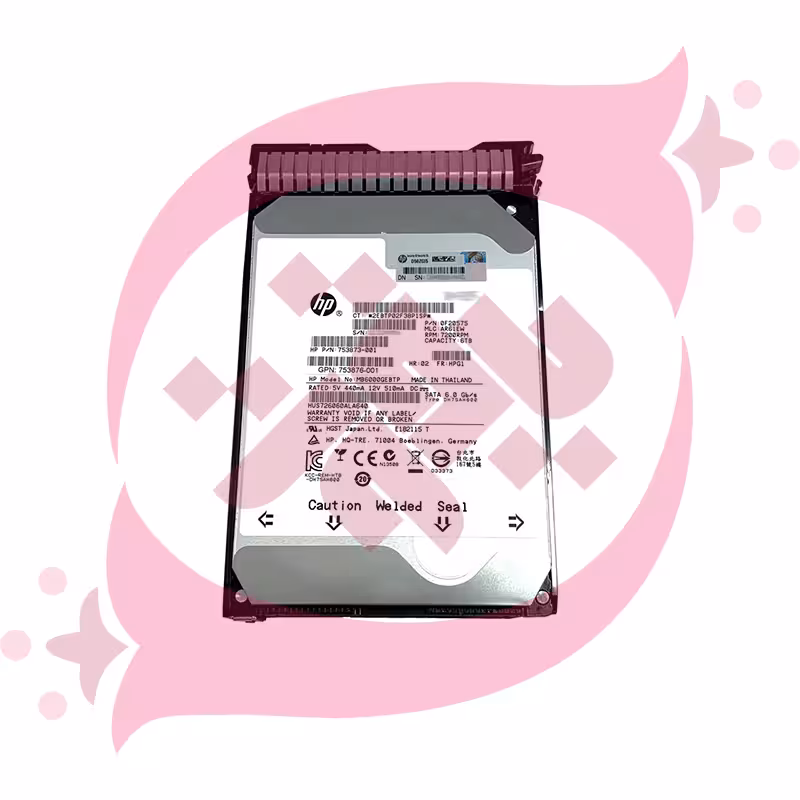 هارد سرور HPE 6TB SATA 7.2K LFF SC 512e MV HDD 861750-B21