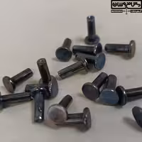 پرچ مسی آبکاری کروم سایز 13.6 در 3.6 میلی‌متر مدل میخی