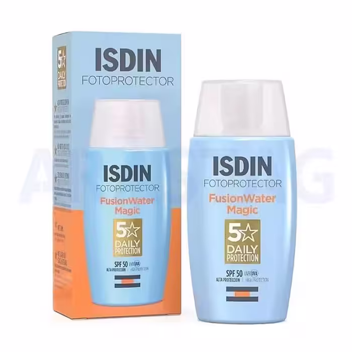 کرم ضد آفتاب بی رنگ ایزدین فیوژن واتر spf50  حجم 50 میلی