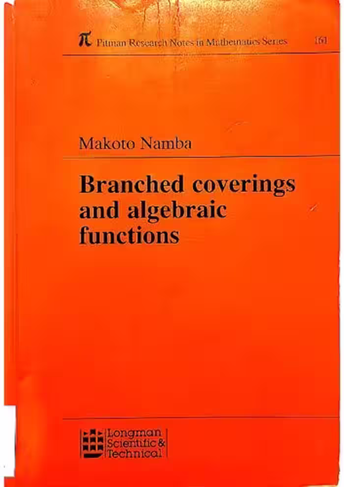 خرید و دانلود نسخه کامل کتاب Branched coverings and algebraic functions