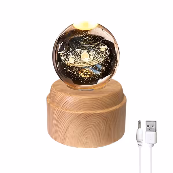 چراغ خواب گوی چرخان طرح کهکشان