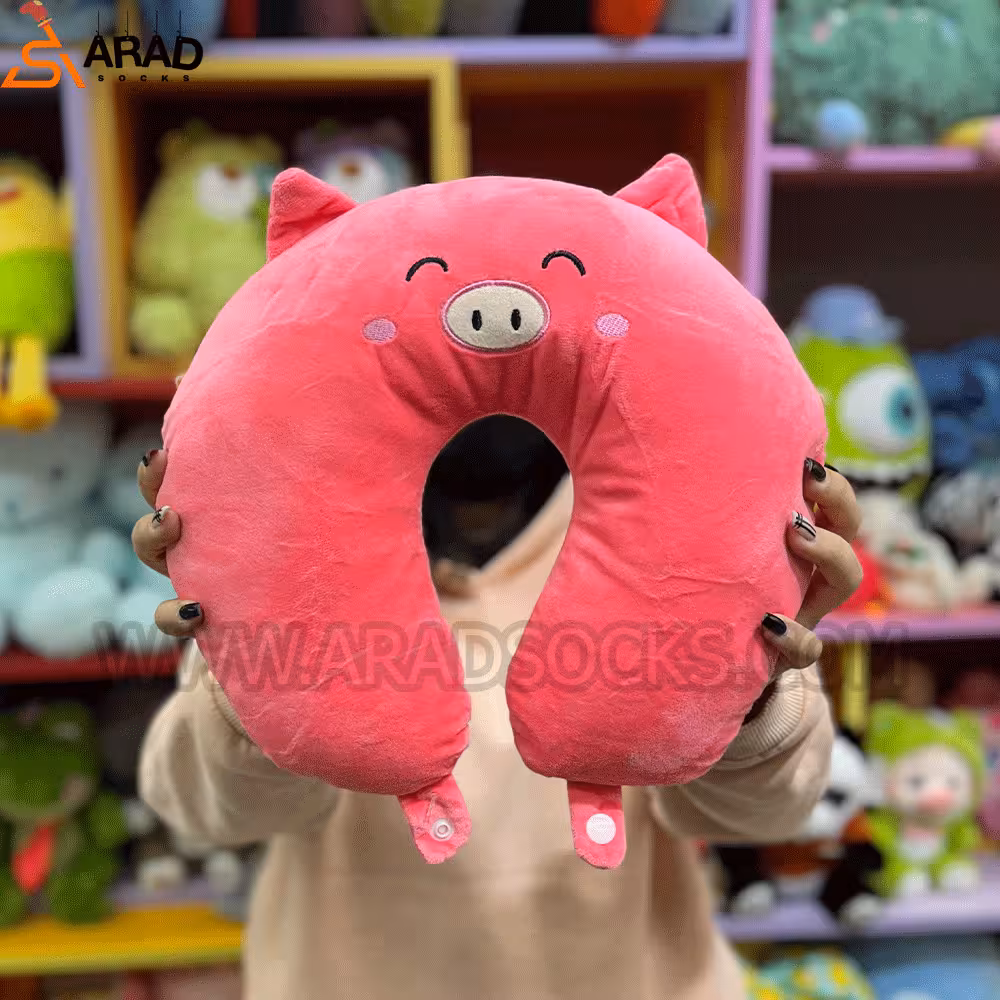 عروسک بالش گردنی وارداتی خوک