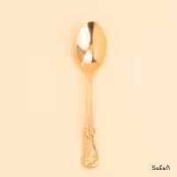 قاشق مرباخوری برنجی طلایی مدل جین