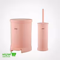 ست سطل و فرچه گرد لیمون طرح درب رنگی کد 27210