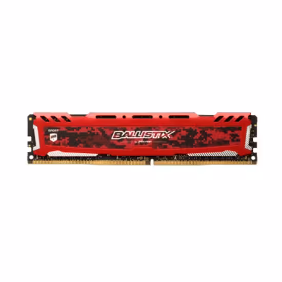 رم کروشیال Ballistix Sport LT Red DDR4 2400 UDIMM ظرفیت 4GB