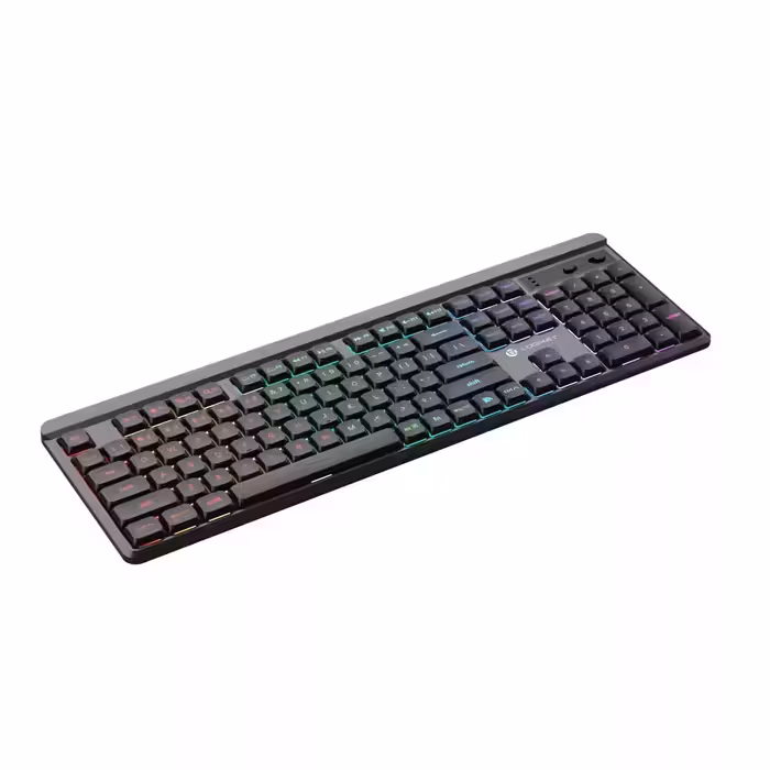 کیبورد بی سیم لاجی کی مدل K520B، سوییچ مکانیکال قرمز، Full-Size، نورپردازی RGB