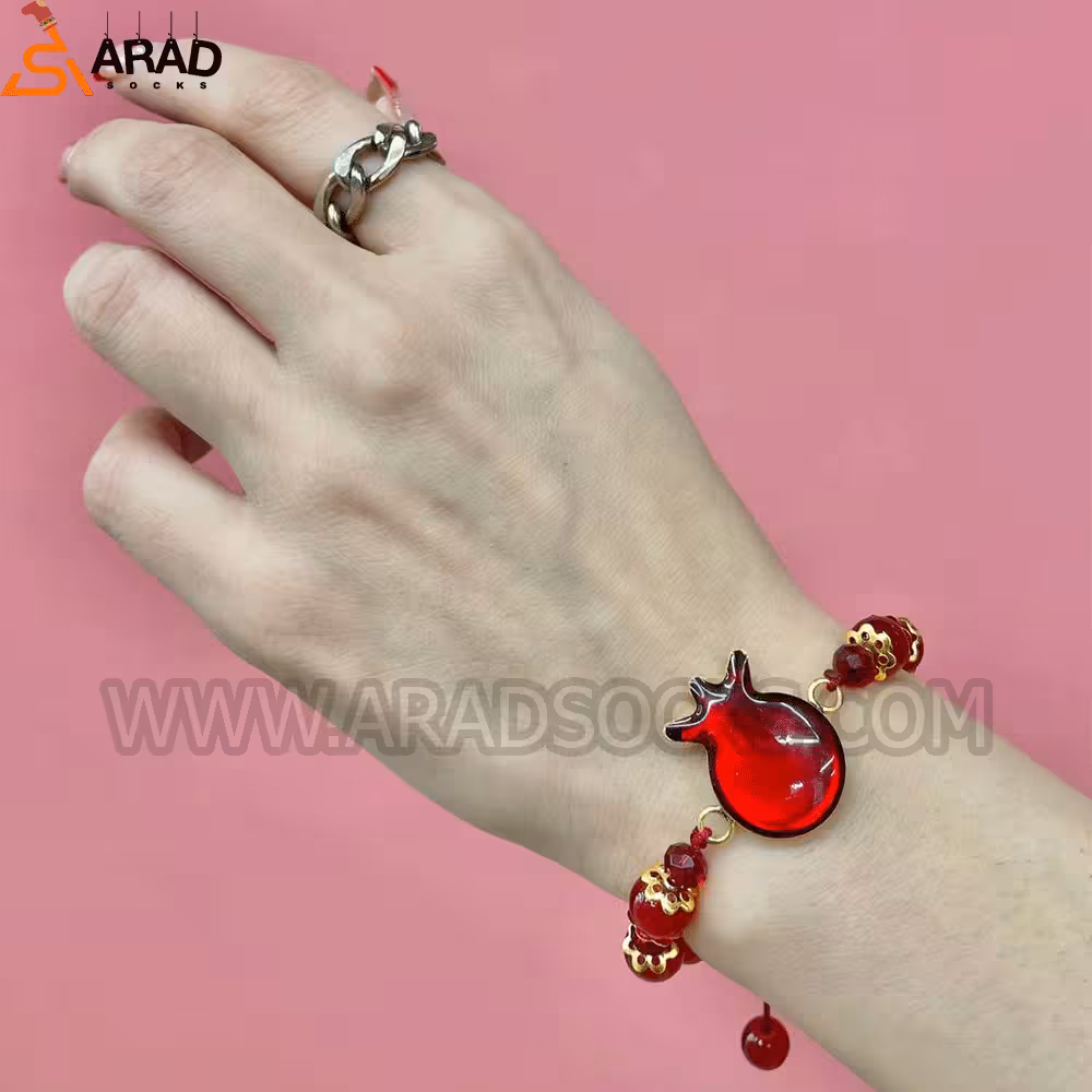 دستبند یلدایی طرح انار بزرگ