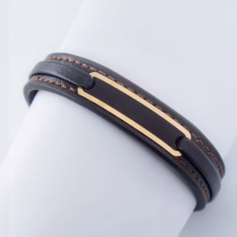 دستبند چرم مینیمال