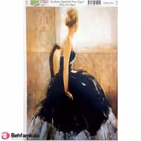 دکوپاژ برنجی(الیافی)پشت چسب دار ریچ کد2723