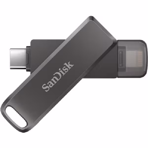 فلش مموری لایتنینگ و USB3.1 سن دیسک IXPAND LUXE SDIX70N ظرفیت 128 گیگابایت