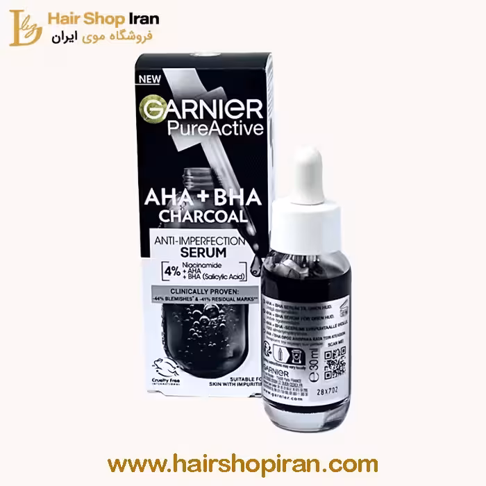 سرم زغالی گارنییر مدل AHA BHA حجم30ml