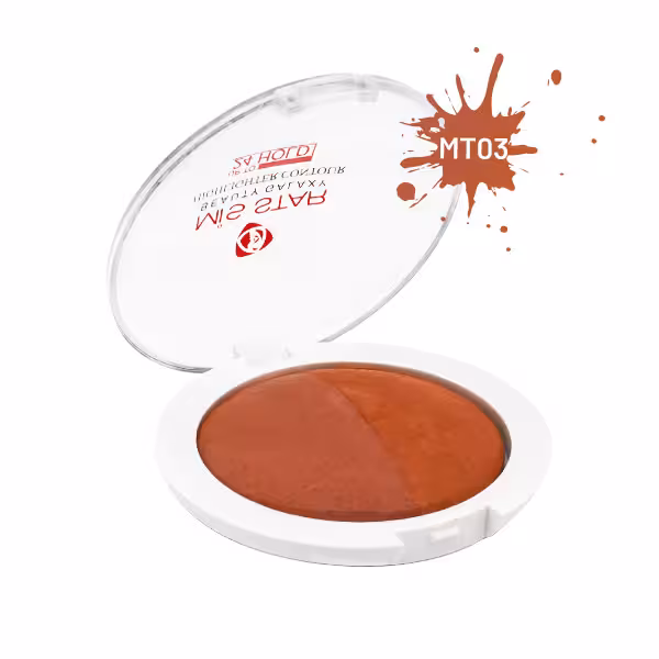 رژگونه میس استار شماره MT03 مقدار 18gr Mis Star Blush Terracotta Model MT03 – 18gr