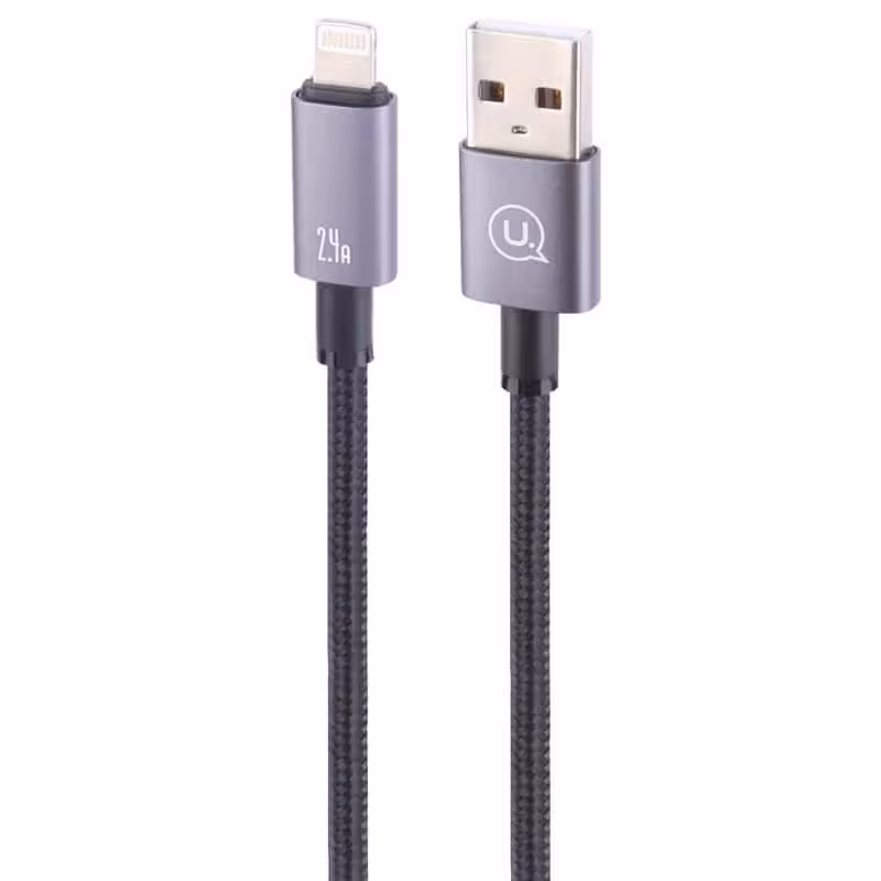 کابل آیفونی فست شارژ Usams US-SJ669 2.4A 2m