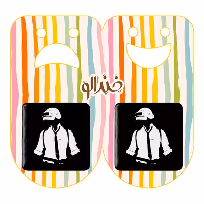 پیکسل خندالو مدل پابجی PUBG کد 3807 به همراه مگنت