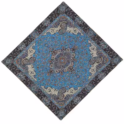 ست 4 تکه رومیزی ترمه مدل پرستو کد 4.4