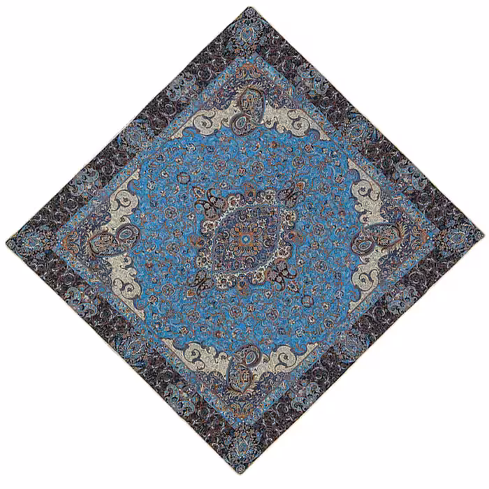 ست 4 تکه رومیزی ترمه مدل پرستو کد 4.4