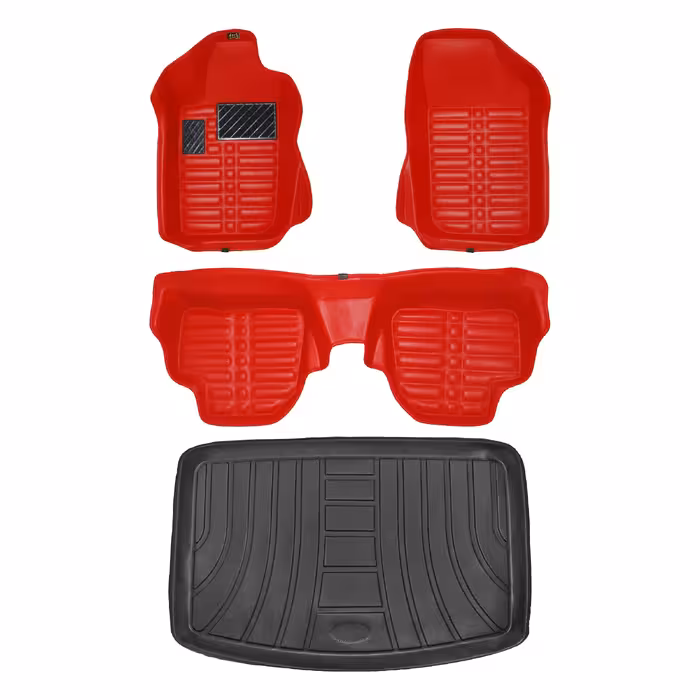   کفپوش پنج بعدی خودرو پانیذ مدل EVA مناسب برای پژو 207 به همراه کفپوش صندوق