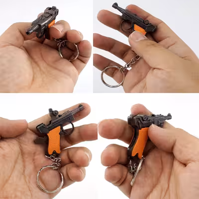 جاکلیدی دنیای سرگرمی های کمیاب مدل تفنگ مینیاتوری کد 2005uz