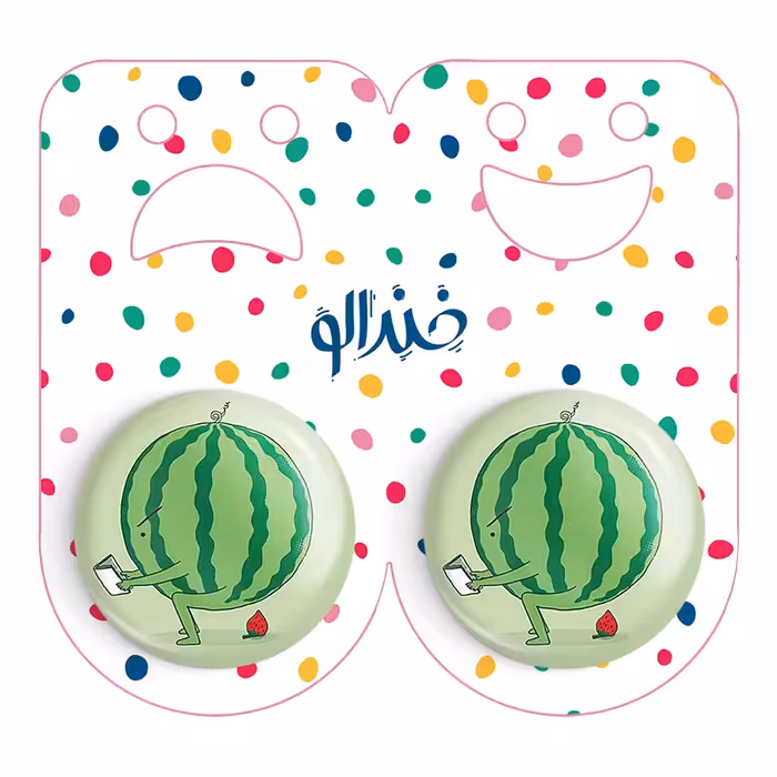 پیکسل خندالو مدل هندوانه کد 2399 به همراه مگنت