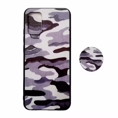 کاور طرح آبرنگی مدل a03s مناسب برای گوشی موبایل سامسونگ Galaxy A03S / A02S / M02S به همراه پاپ سوکت