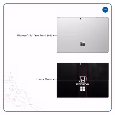 برچسب پوششی ماهوت مدل Honda Motor مناسب برای تبلت مایکروسافت Surface Pro 4 2015