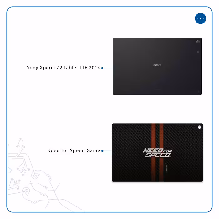برچسب پوششی ماهوت مدل Need-for-Speed-Game مناسب برای تبلت سونی Xperia Z2 Tablet LTE 2014
