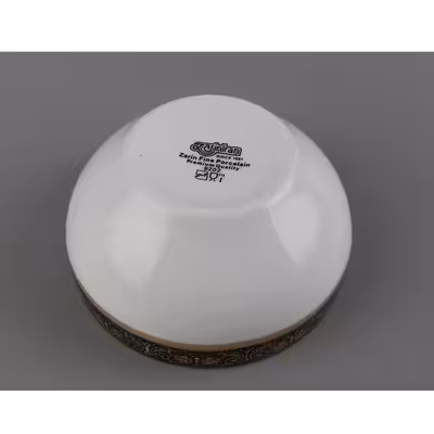 پیاله چینی زرین ایران مدل میدنایت درجه عالی بسته 6 عددی