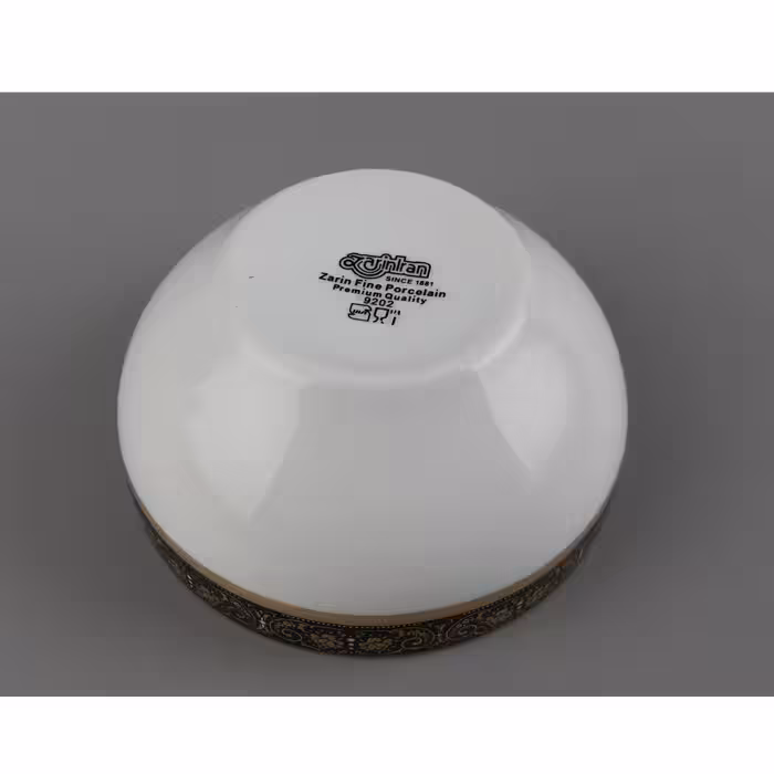 پیاله چینی زرین ایران مدل میدنایت درجه عالی بسته 6 عددی