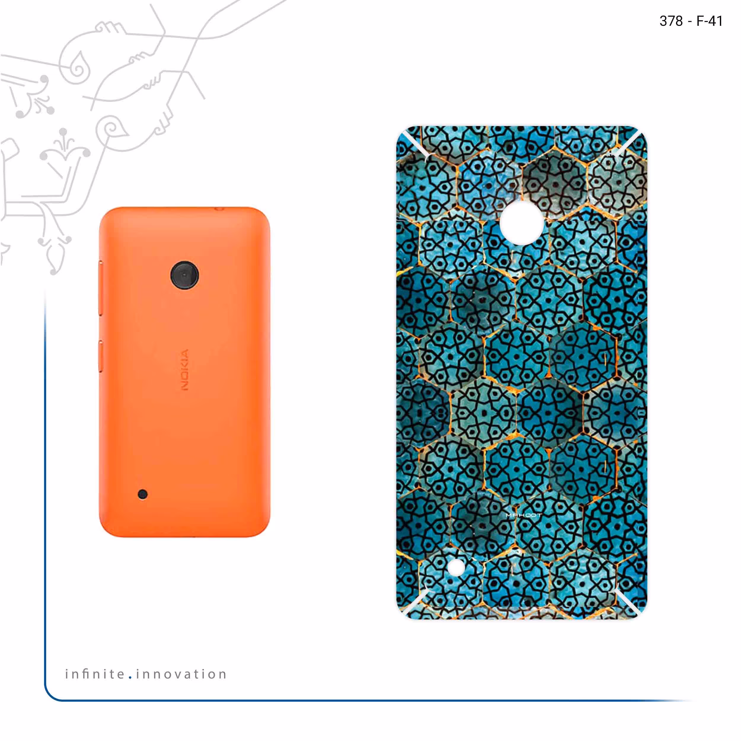 برچسب پوششی ماهوت مدل Iran Tile 9 مناسب برای گوشی موبایل نوکیا Lumia 530