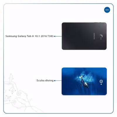 برچسب پوششی ماهوت مدل Scuba Diving مناسب برای تبلت سامسونگ Galaxy Tab A 10.1 2016 T585