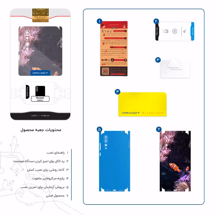 برچسب پوششی ماهوت مدل Clownfish-FullSkin مناسب برای گوشی موبایل هوآوی P20 Pro