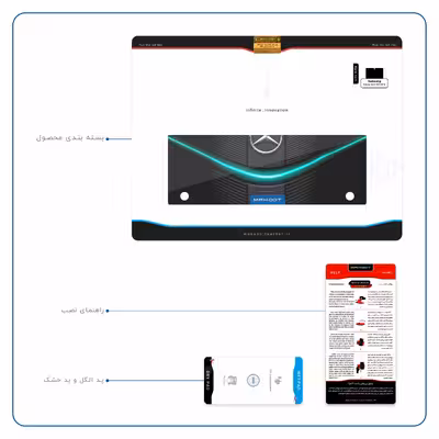 برچسب پوششی ماهوت مدل Mercedes-Benz مناسب برای تبلت سامسونگ Galaxy Tab S 10.5 2014 T800